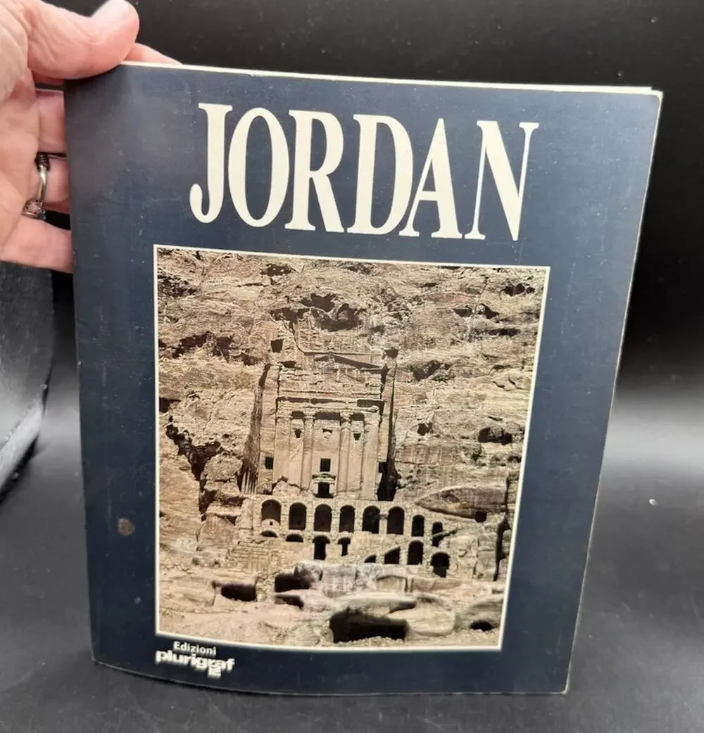 Vintage Jordan Photo Book Travel History Middle East Plurigraf EUC
